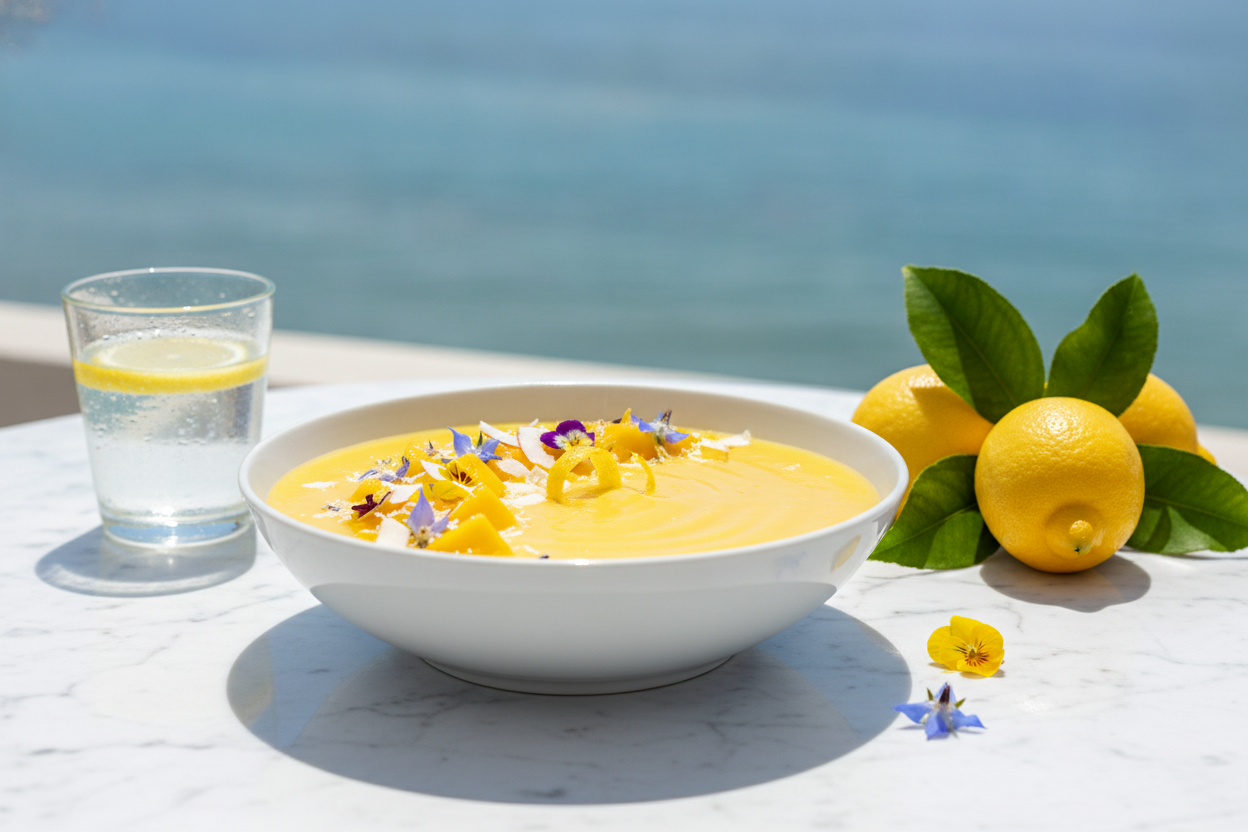 Lemon Collagen Glow Smoothie Bowl: A 5-Minute Beauty Breakfast for Radiant Skin